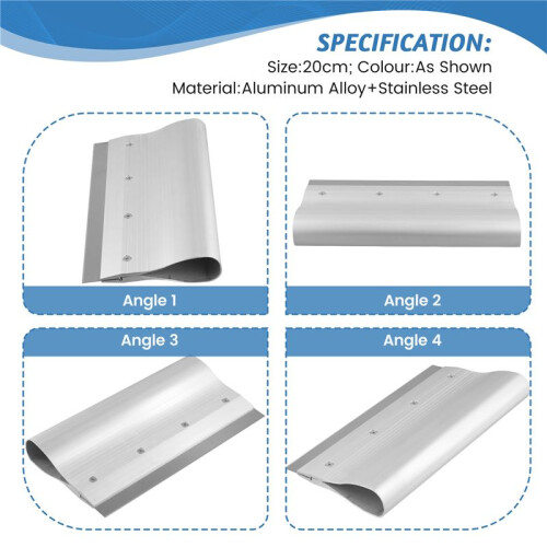 Stencil Scraper Paste Squeegee Scraping Board Tin Solder Paste Knife Steel Mesh Scraper Square Cut Blade 20 cm 2