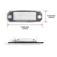 1 Pair Car License Plate Light 7H0827740 for Transporter T5 T6 Barn Door Caddy New High Quality
