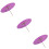 3Pièces Ombrelle Classique Violet En Bambou Pour Décor Et 9