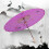 3Pièces Ombrelle Classique Violet En Bambou Pour Décor Et 10