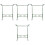 4Pcs Practical Light Green Calligraphy Brush Storage Rack with Hooks 4