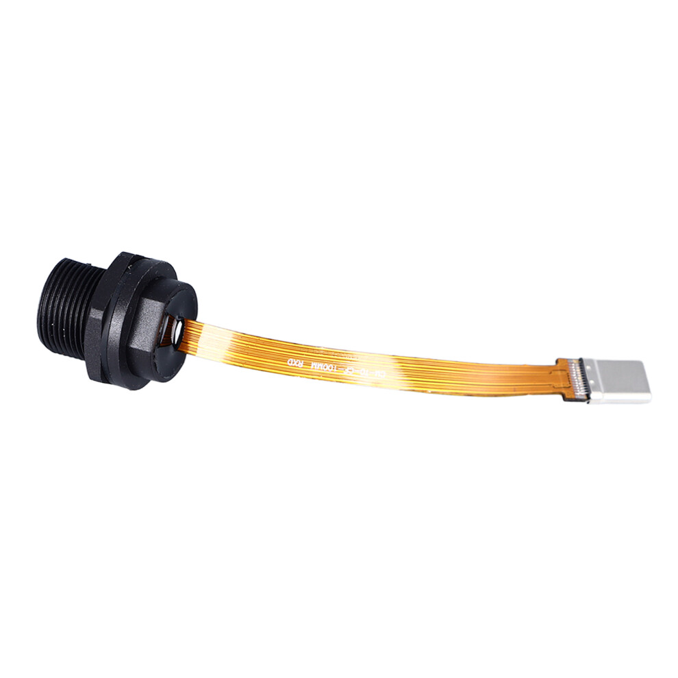 Type C 3.1 Male Plug Adapter Cable 0.1M Threaded Connector For Industrial Use 7891386415990