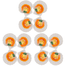 12Pièces Accessoires Cuisine PVC Multicolores Jouets Aliments Factices
