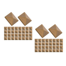 200Pièces Rivets Dorés En Alliage Pour Artisanat, Clous Plats DIY Mode