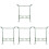 4Pcs Practical Light Green Calligraphy Brush Storage Rack with Hooks 1