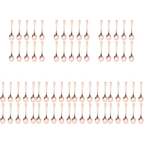 168Pcs Rose Gold Mini Smooth Polished for Appetizers