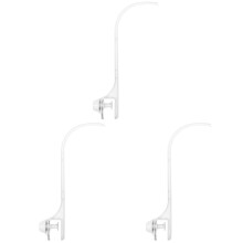 3St Wit Plastic Bedbel Mobiel Arm Met Verstelbare Wieg Houder
