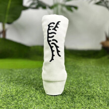 (White- Hybrid/UT) HOT Tiger Golf Wood Head Cover Headcover PU Driver Fairway Hybrid Club Cover
