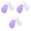 3Pièces Machine De Jambes Violet Pour Tonification Pelvienne 3