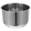 3Pièces Batterie Cuisson Acier Argent Pot Multi-Usage Cuiseur 9