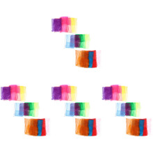48Pièces Foulards De Danse Carrés Multicolores En Rayonne Pour Jeux
