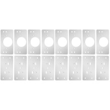8Sets Rostfreie Stahl Scharnierplatte Reparatur Halterung Möbel