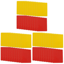 60Stk Fußball Schiedsrichter Karten PVC Rot Gelb Mehrfarbig Tragbar