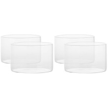4St Glazen Heldere Cups Geschikt Voor Pudding, Mousse En Dessert