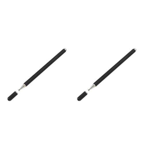 2Sets Portable Screen Touch Pen Aluminum Stylus for Smartphone Tablet