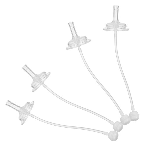 12Pièces Tubes Silicone Transparent Pour Large Bébé 2