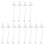 12Pièces Tubes Silicone Transparent Pour Large Bébé 5