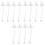 12Pièces Tubes Silicone Transparent Pour Large Bébé 6