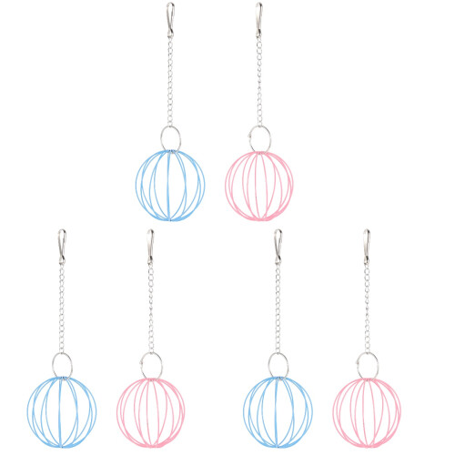 6Stk Feeder Balls Für Bunt Eisen Hängender Futterspender