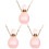 3Pièces Flacon Pendentif En Fluorite Rose, Et 2