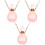3Pièces Flacon Pendentif En Fluorite Rose, Et 3