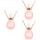 3Pièces Flacon Pendentif En Fluorite Rose, Et 6