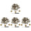 12Ensembles Accessoires Taille Alliage Durables Boutons Jeans Variés 1