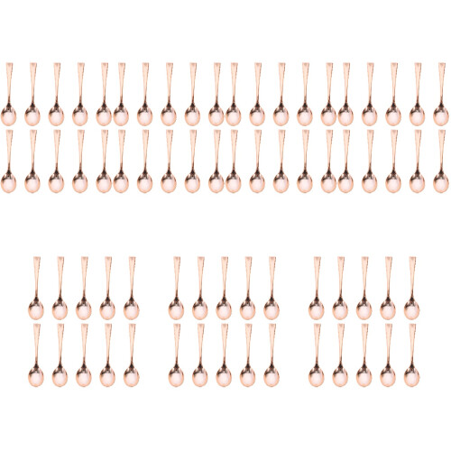 168Pcs Rose Gold Mini Smooth Polished for Appetizers 1