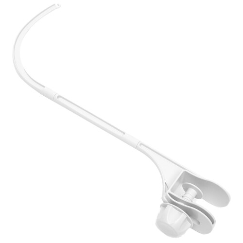 3St Wit Plastic Bedbel Mobiel Arm Met Verstelbare Wieg Houder 2