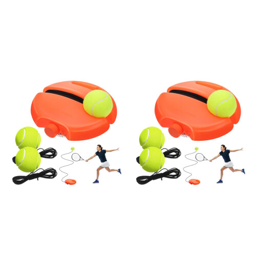 2Sets Tennis Trainer Solo Oefenhulpmiddel Met Stevige Basis 2