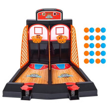 Basketbalspel voor Twee Personen, Tafelspel voor Kinderen Om Stress Te Verminderen, Leuke Sportbasketbalset, 20 Ballen
