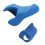 2 Pcs Silicone Violin Viola Bow Grip Corrector Soft Reusable Teaching Aid Blue 10
