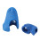 2 Pcs Silicone Violin Viola Bow Grip Corrector Soft Reusable Teaching Aid Blue 15