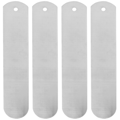 4Pièces Planche Métallique Argentée Pour Sublimation De 1