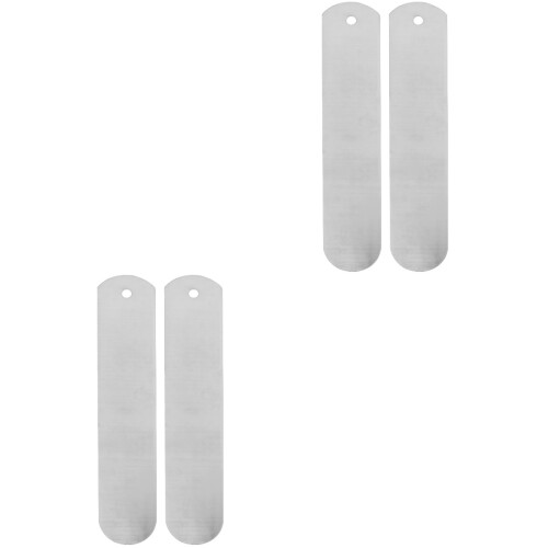 4Pièces Planche Métallique Argentée Pour Sublimation De 2