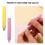 2Stk Nagelpunkt Malstift Blumenmuster Nageldesign Tool Bunt Metall 7