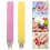 2Stk Nagelpunkt Malstift Blumenmuster Nageldesign Tool Bunt Metall 8