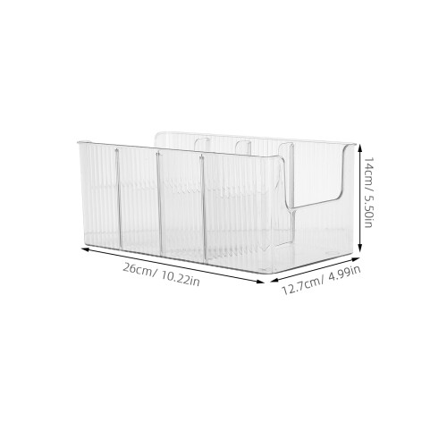 2St Cd Storage Box Transparant Stevig Plastic Met Modern Design 1