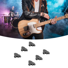 6 Stück Zinklegierung T-Form Gitarrenstimmköpfe für Akustik- und E-Gitarren, Schwarz