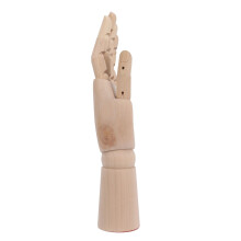 11.8in Wooden Hand Model Non Slip & Flexible for Jewelry Art & Office Tabletop