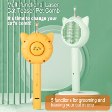 Wiederaufladbarer Katzenspielzeug-Stick mit Laser, Federkugel, UV-Licht – 23*8,5*2cm