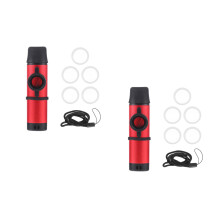 2Sets Kleines Rotes Metall Kazoo Für Orff Instrumente Und Anfänger