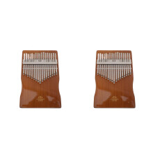 2Sets Creatieve Piano 17-Toons Kalimba Muziekinstrument