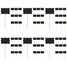 60Stk Mini Blackboards Holz Für Botschaften, Tischkarten,