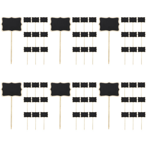 60Stk Mini Blackboards Holz Für Botschaften, Tischkarten,