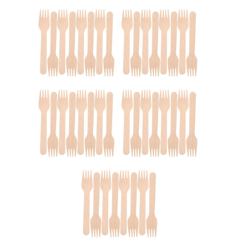 500Pièces Jetables En Bois Beige Pour Pique-