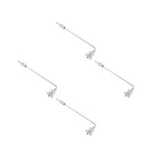 4Stk Silberner Kerzendochtschützer Aus Metall, Vintage Flammenlöscher