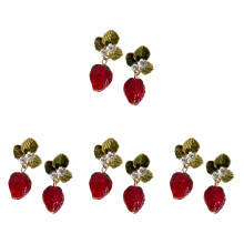 4Paren Unieke Resin Oorbellen Vrouwen Fruit Vormige Speels Design