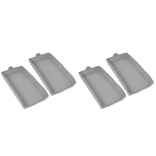 4Stk Silikon Backform Brottoast Form Antihaft Grau