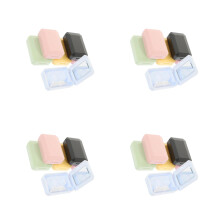 24Sets Draagbare Contactlenzen Bakjes Met Spiegel, Voor